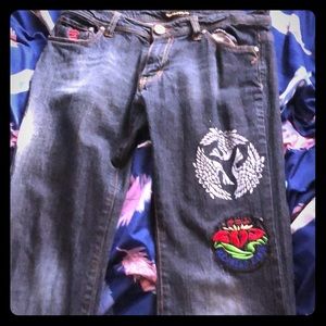 Kids Rocawear Japanese inspired blue-jeans